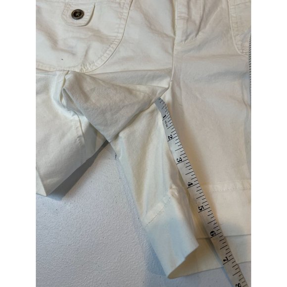 Dockers Womens Pockets Front Shorts Mid Rise Stretch Flat Front White Size 10 - Picture 5 of 9